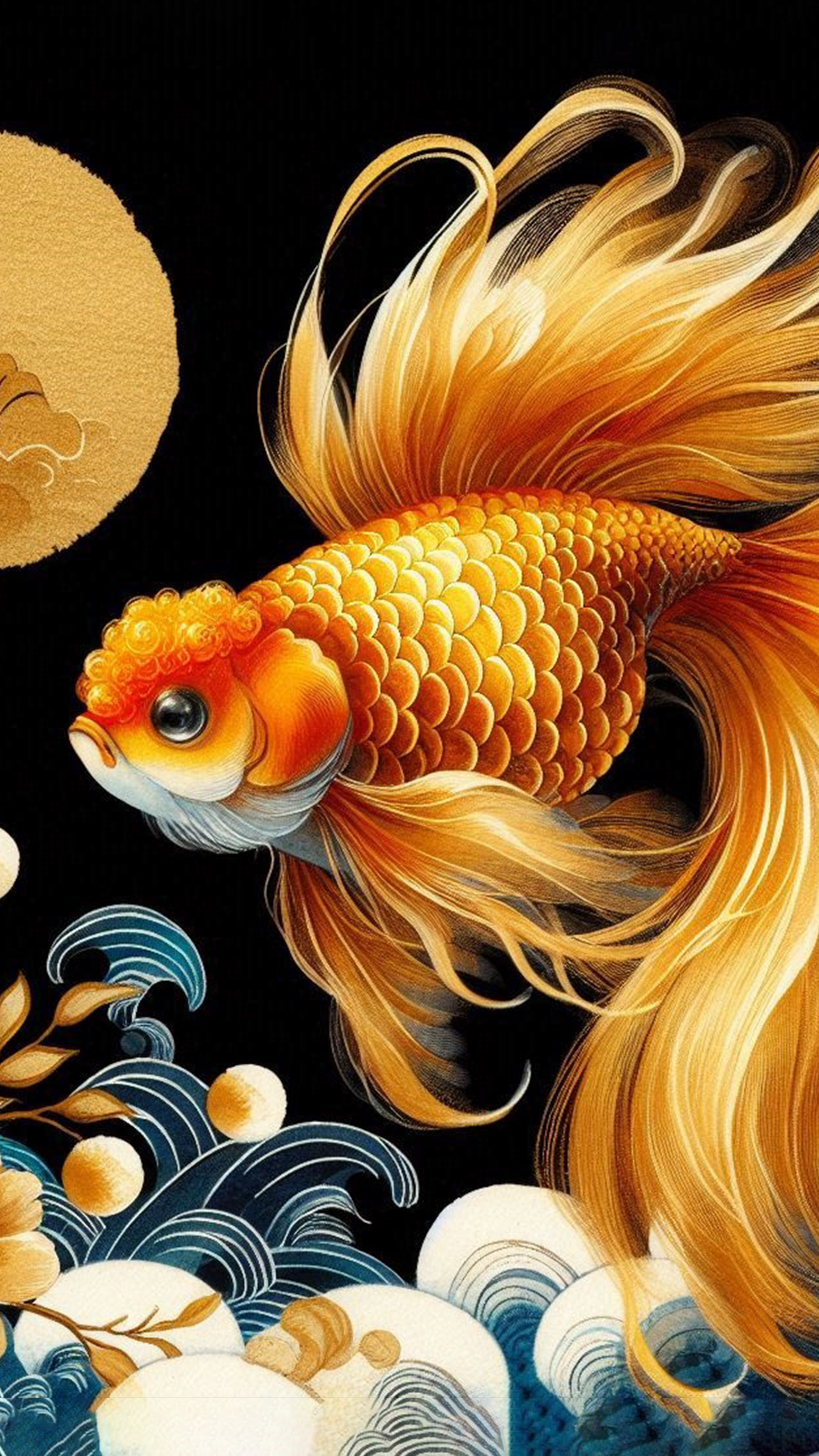 金運の象徴 金魚 最強金運アップ待ち受け画像、宝くじ高額当選！？ 大金神社