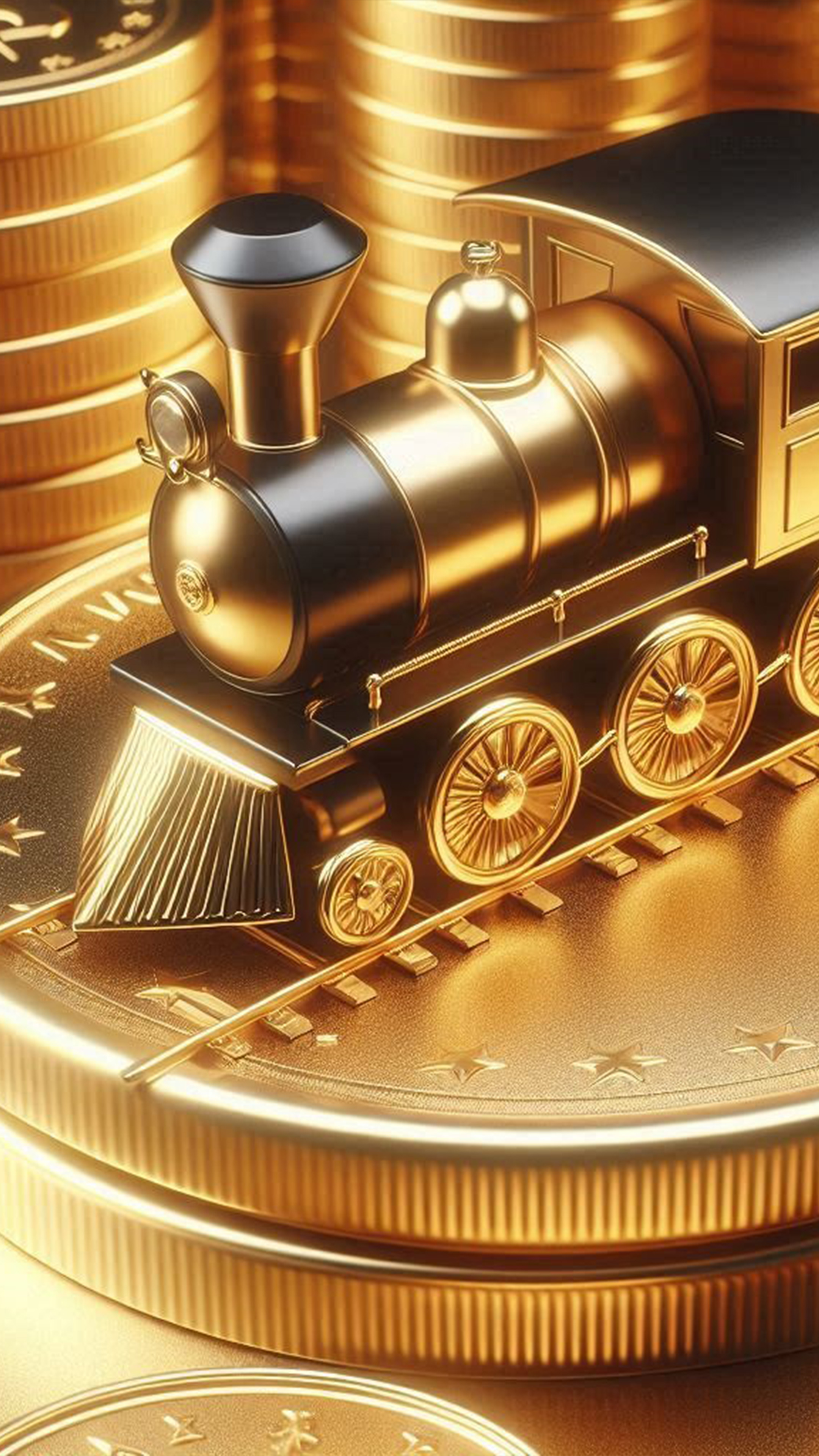 金運を運ぶ宝電車 最強金運アップ待ち受け画像、宝くじ高額当選！？ 大金神社