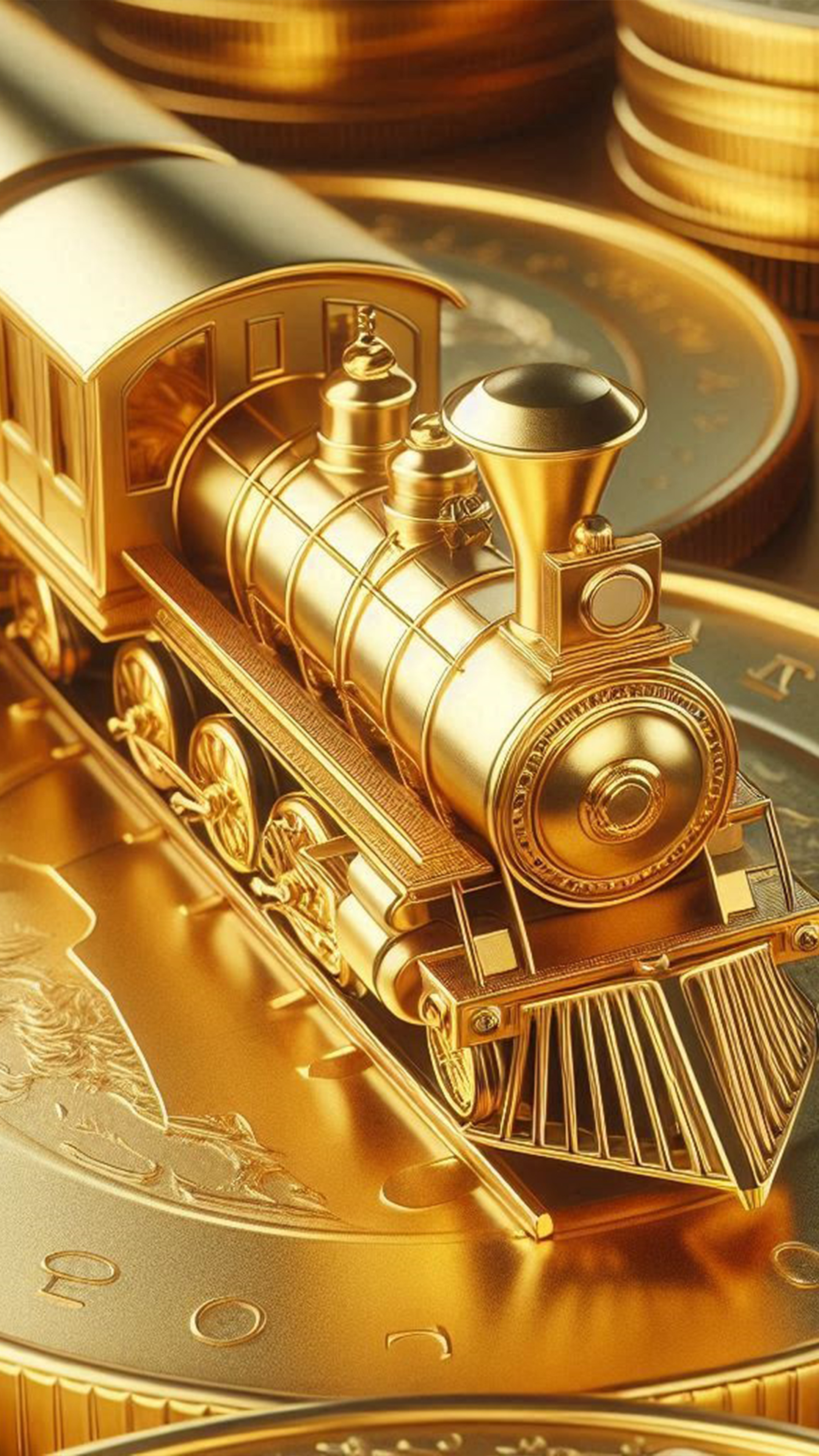 金運を運ぶ宝電車 最強金運アップ待ち受け画像、宝くじ高額当選！？ 大金神社