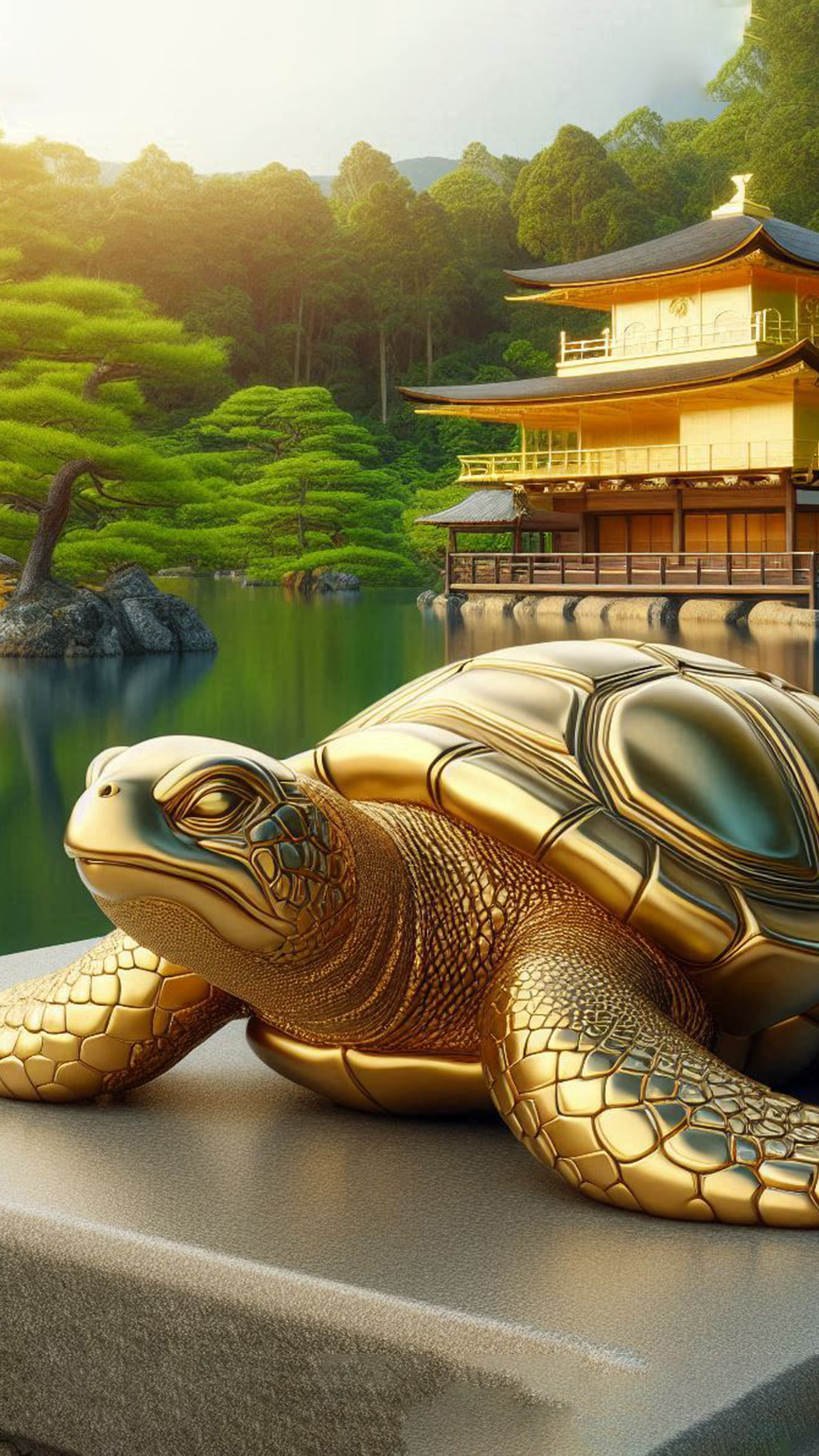 金亀 最強金運アップ待ち受け画像、宝くじ高額当選！？ 大金神社