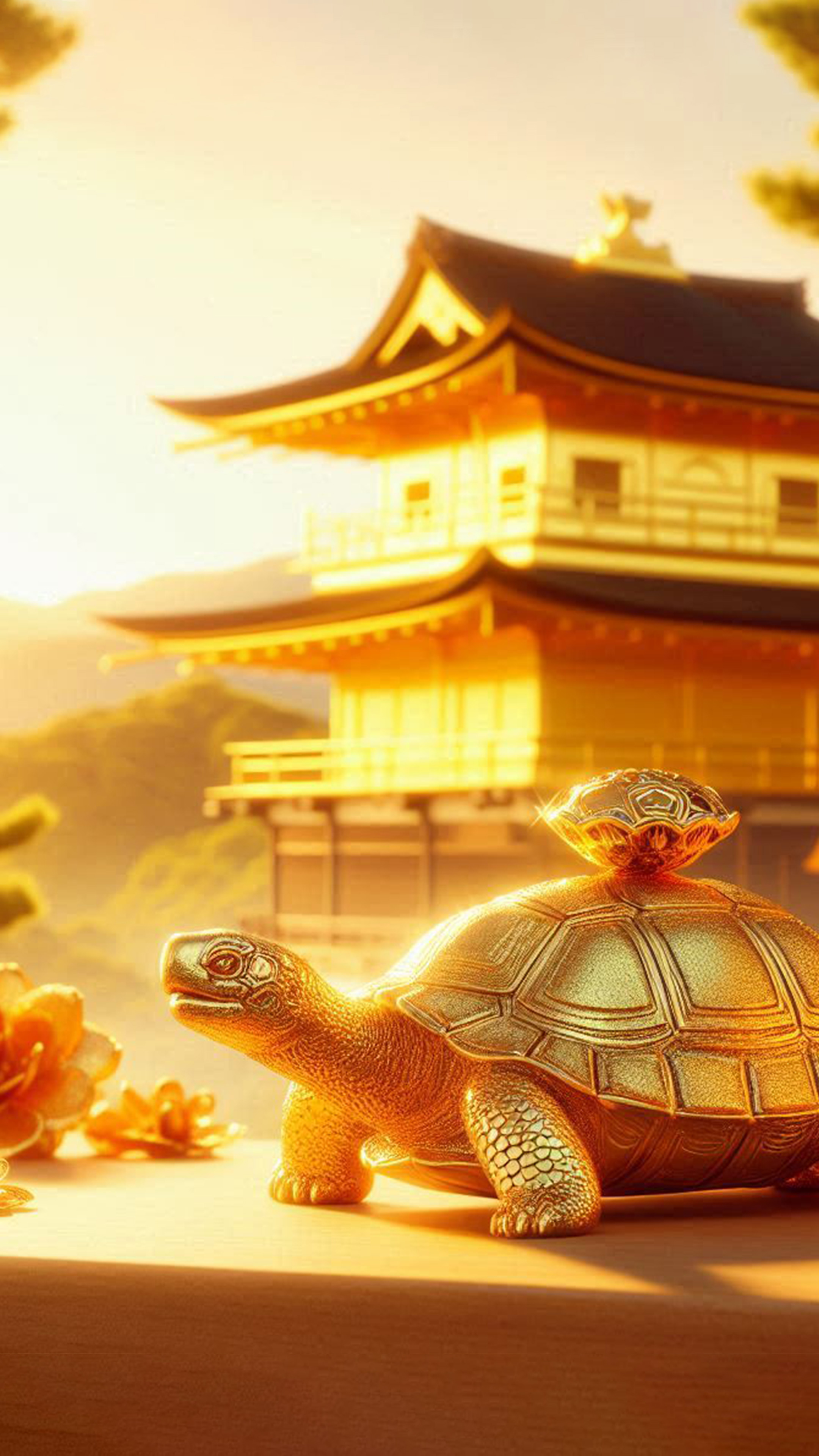 金亀 最強金運アップ待ち受け画像、宝くじ高額当選！？ 大金神社