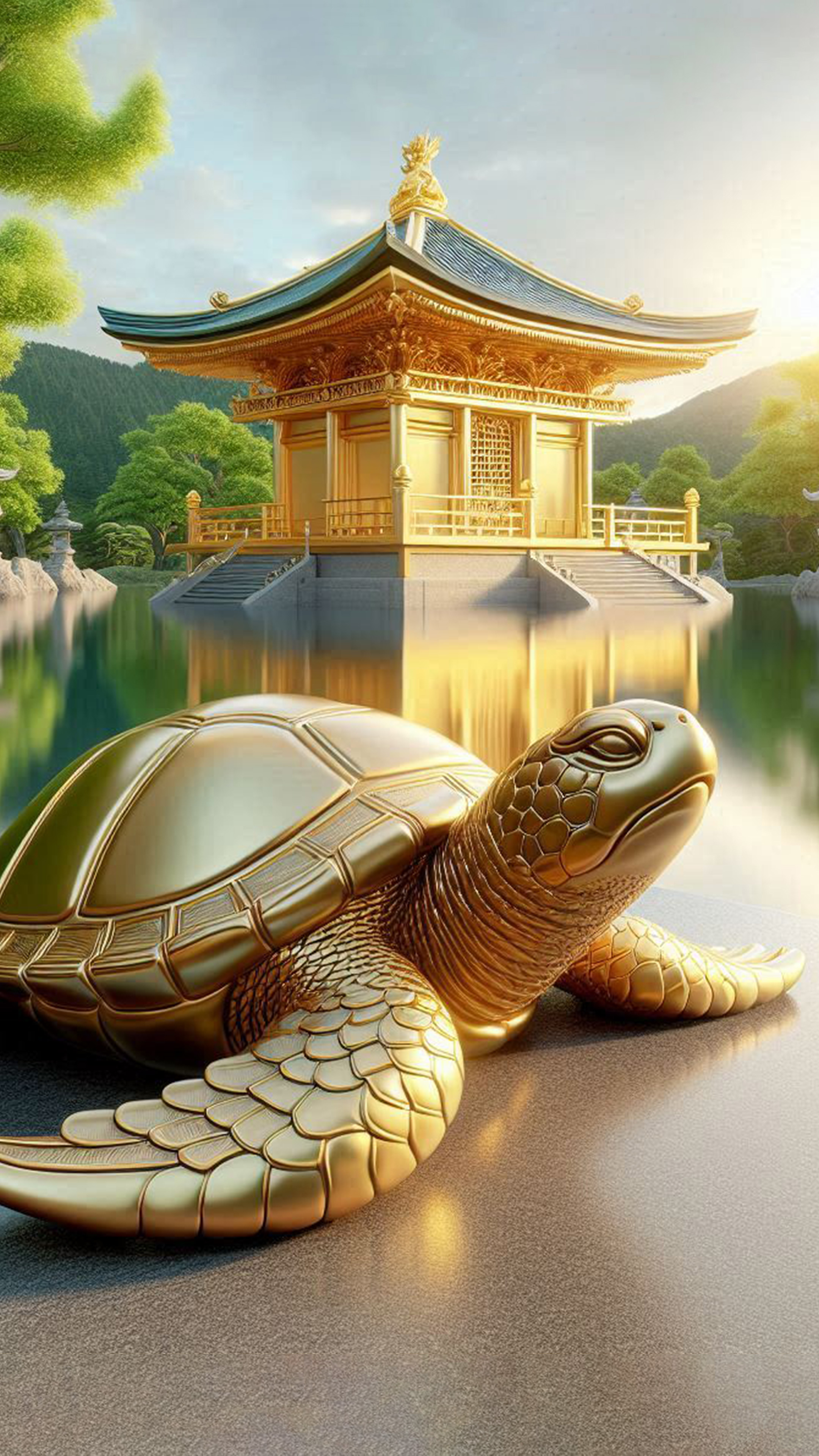 金亀 最強金運アップ待ち受け画像、宝くじ高額当選！？ 大金神社